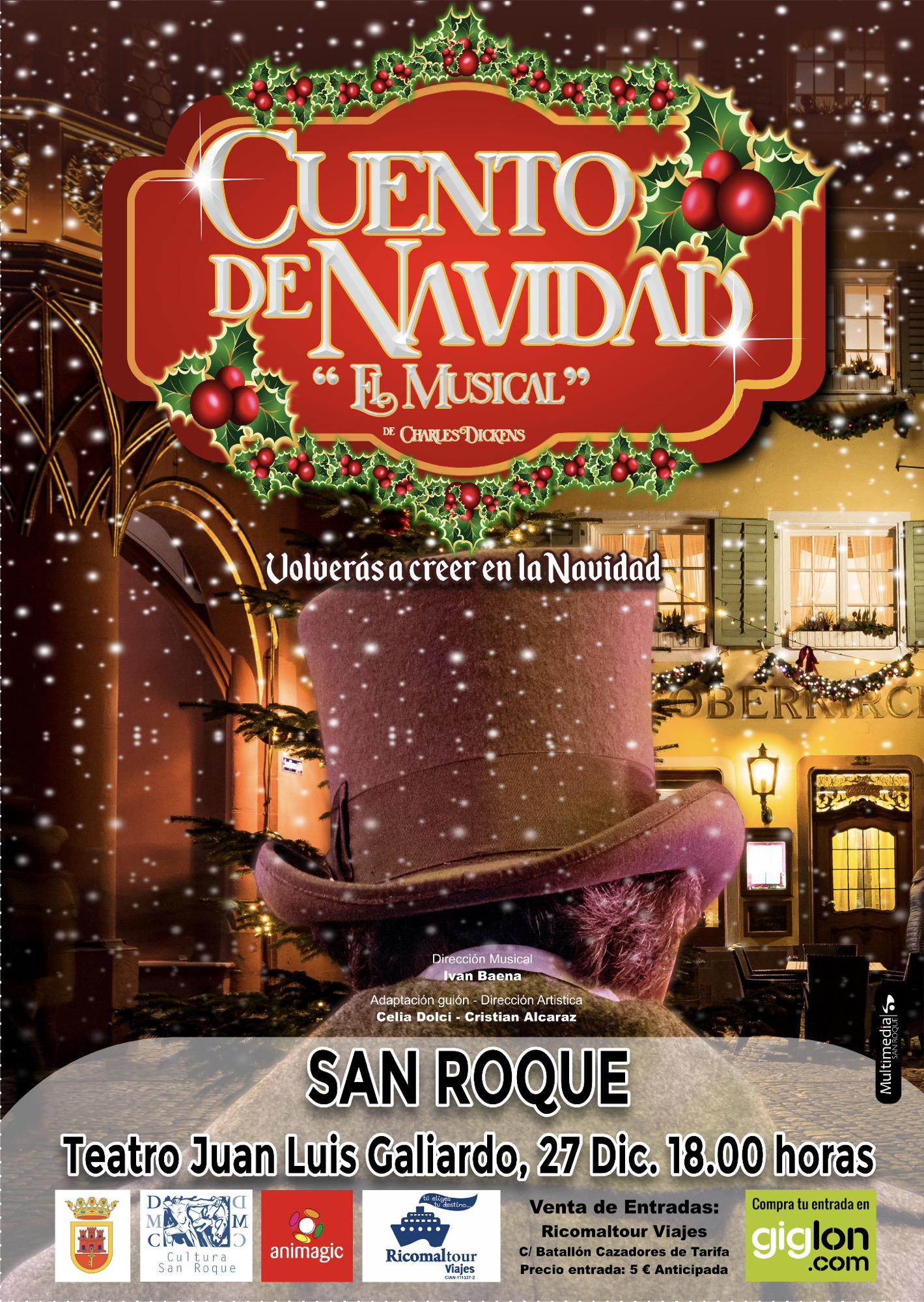 El musical “Cuento de Navidad”, el 27 de diciembre en el Teatro San Roque El musical “Cuento de Navidad”, el 27 de diciembre en el Teatro San Roque